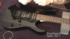 Online Guitar Lessons - Tremolo String Change  - Part 2